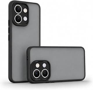 Shockproof Protective Case for VIVO Y31D /Y500i 5G, Matte Frosted Translucent Back Cover, Soft TPU Bumper with Hard PC Back, Raised Camera Protection, Anti-Fingerprint, Scratch Resistant Slim Fit Case