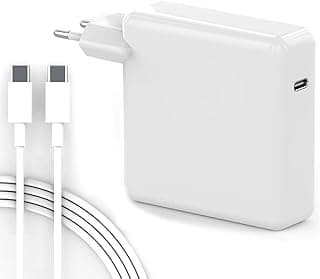Macbook Pro Charger, 61W USB-C Power Adapter for Mac Book Pro 13 14 15 Inch, Air M1 13 Inch 2020 2019 2018, Macbook 12 Inch 2015-2017 Laptop Power with USB-C Cable 6.6ft/2m