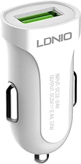 شاحن من لدنيو بتقنية USB، متوافق مع أجهزة يو إس بي وتايب سي، بمنفذين