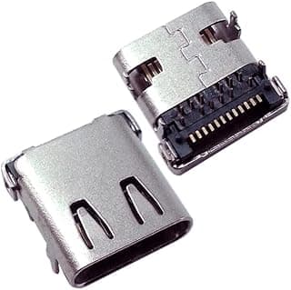 قطعة واحدة - مقبس شحن أنثى، موصل Micro USB، موصل Type C، قطعة غيار
