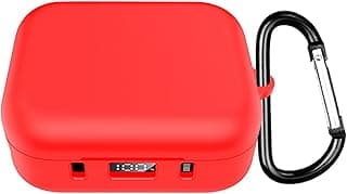 جراب متوافق مع Soundcore P41i، جراب سيليكون، جراب فائق النحافة، مضاد للصدمات، مقاوم للخدش – أحمر