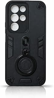 Protective Phone shell Compatible with Realme C85 5G Case Shockproof Magnetic Kickstand Hard Cover Shockproof Dustproof Drop Proof Military Grade Protective Cover (Black)