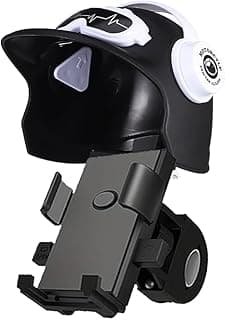 KaberTrade KaberTrade Bike Motorcycle Bike Phone Holder Anti-Vibration Clamp Fixed Mount Clamp on Jadon Compatible with All Mobile Phones (Jadon - Black, Code:8263) - KaberTrade