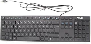 لوحة مفاتيح سلكية USB بلغات إنجليزي وعربي، أسود -AS-US AW211