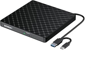 محرك أقراص DVD خارجي، USB 3.0 CD/DVD +/-RW، ناسخ أقراص محمول، قارئ CD ROM خارجي، مشغل DVD للابتوب، كمبيوتر، ويندوز، لينكس، ماك، ماك بوك
