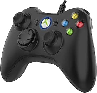 Game Controller for Xbox 360,Wired Xbox 360 Controller for PC Windows 7/8 /8.1/10/ Microsoft Xbox360/Xbox 360 Slim USB Gamepad, Joypad with Dual Vibration