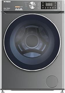غسالة فريش تحميل أمامي انفرتر W8DD1255G2S، 8 كيلو، فضي