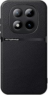 Phone Case Cover Leather TPU Back Case Cover shock resistant Compatible with Redmi Note 15 Pro Plus 5G (Black)