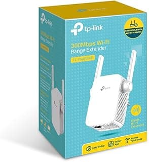 مقوي واي فاي TP_Link TL-WA855RE 300Mbps WiFi Range Extender – مقوي إشارة الإنترنت بهوائيات خارجية مع منفذ Ethernet ودعم Access Point لتوسيع تغطية الشبكة اللاسلكية يعمل مع جميع الراوترات