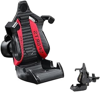 Nasmah Store Car Phone Holder Sports Racing Seat Car Phone Holder with Small Strap for Securing Phone (Black Code:9349)