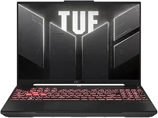اسس لابتوب العاب تي يو اف A16 2025، 16 انش 1920×1200 144Hz، AMD رايزن 7 7445HS، انفيديا جيفورس RTX 4050، 16GB DDR5، 1TB SSD، ويندوز 11 هوم، كيبورد باضاءة خلفية RGB، واي فاي 6، بلوتوث 5.3، كاميرا 720p