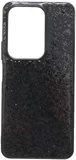 Glitter Plastic Back Cover for vivo Y29 4G, Black