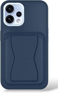 Leather Case Compatible for OPPO Reno 15 5G Shockproof Leather Back Card Storage & case built-in Stand PU leather for a stylish look, comfortable grip (Blue)