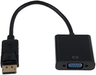 محول من Displayport DP ذكر إلى VGA أنثى، كابل تحويل شاشة للكمبيوتر (20 سم)