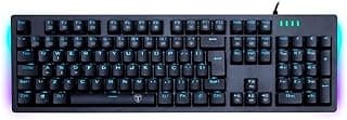 كيبورد ميكانيكي جيمنج T-DAGGER T-TGK312-Bermuda بإضاءة LED زرقاء للكمبيوتر