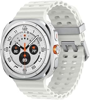 ساعة سامسونج Galaxy Watch Ultra (2025) تيتانيوم أبيض، LTE، مقاس 47mm، هيكل تيتانيوم متين، مراقبة صحية بالذكاء الاصطناعي (نسخة الإمارات)