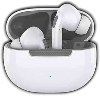 Wireless Bluetooth Earbuds P40 Pro, Hi-Fi Sound, ENG Noise Cancellation, Auto-Pairing, Touch Controls, Pure Sound, Havy Bass, Compatible with IOS & Android, White