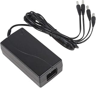 محول طاقة DC 12V 5A مع كابل توزيع 4 مخارج لكاميرات المراقبة و DVR