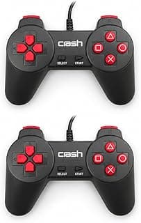 X1 Dual Wired USB Game Controller for PC & Laptop Ergonomic Gamepad with Responsive Buttons, Plug & Play Support for Windows and Multiplayer Gaming
