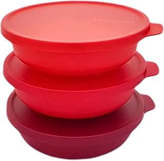 Set of 3 Aloha Serving Bowls Salad Bowls 450 ml Red