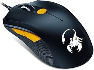 ماوس جيمنج M6-600، دقة 3200 DPI، إضاءة RGB، 6 أزرار قابلة للبرمجة، سلكي USB - أسود برتقالي
