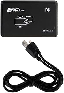 قارئ بطاقات تقارب بمنفذ USB بتقنية تحديد الهوية بموجات الراديو وشرائح EM بتردد 125Khz، مستورد ويعمل بمجرد التوصيل للتحكم في الدخول والخروج من تيم اوفيس