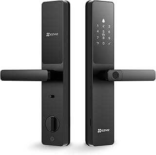 EZVIZ Smart Lock Y2000, 7-in-1 Keyless Entry Door Lock with WiFi & Fingerprint-Black