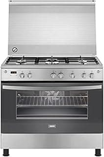 Gas Cooker - 5 Burners - Stainless Steel with Cooling and Cooking fans - COOLMAX - ZCG94396XA