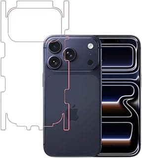 BESHYAKA Back Protector Screen For Iphone 17 Pro - Full Coverage back Side and Frame, Anti-Fingerprint bubble-Free, Ultra-Thin&Soft, Easy install, Anti Scratch - Matte Flixable Film
