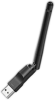 محول واي فاي USB 300 ميجابت في الثانية، محول كارت شبكة لاسلكي للكمبيوتر واللاب توب وويندوز وريسيفر ونظام تشغيل ماك ولينكس وراسبيري باي وويندوز CE/ XP/ 7 وريسيفر ولا يدعم ويندوز 8/ 8.1/ 10/ 11
