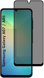 اسكرينة حماية زجاج مقوى لجهاز سامسونج Galaxy A06، خصوصية (Anti-Spy)، صلابة 9H، مقاومة للخدش، بدون فقاعات