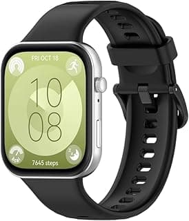 حزام بديل سيليكون لهواوي Watch Fit 4 موديل 2025، سوار رياضي سيليكون ناعم وجيد التهوية، حزام قابل للتعديل لهواوي Watch Fit 4 موديل 2025