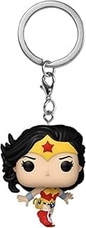 ميدالية مفاتيح Pop! Keychain: DC New Classics - Wonder Woman - مجسم صغير قابل للجمع - فكرة هدية - منتج رسمي - لمحبي DC Comics - زينة للشنطة