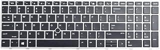 New Replacement Keyboard Compatible with HP ZBOOK 15 G5 G6 17 G5 G6 L29635-001 L12765-001 L28407-001 with Backlit with Pointer