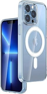Case For iPhone 16 Pro Clear Magnetic Cover MagSafe Compatible - Hybrid Protective Crystal Clear Hard Back Case - Shockproof Silicone Frame - Slim Transparent Case for Apple iPhone 16 Pro