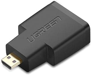 محول 4K Micro HDMI ذكر إلى HDMI 2.0 أنثى - أسود
