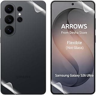 شاشة حماية هيدروجيل ARROWS لهاتف سامسونج Galaxy S26 Ultra، تغطية كاملة أمامية وخلفية، فيلم مرن فائق النحافة
