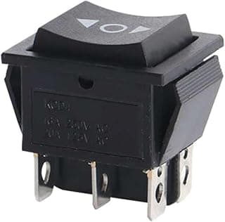 Rocker Switch (On)-Off-On One Side Momentary and Another Self Locking 16A 250VAC KCD4 6 Pin (2pcs)