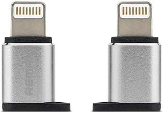 RA-USB2 Micro USB To Lightning IOS Charging And Data Syncing Converter Compatible With iOS Devices - Silver