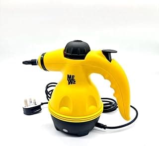 Handheld Steam Cleaner 1200W Multifunction Steam Cleaner with 9 Pieces Accessories for Kitchen, Sofas, Bathroom, Car Windows – Yellow/Black