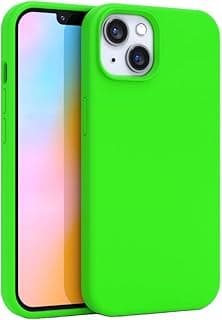 جراب FELONY CASE - جراب ايفون 15 - سيليكون أخضر نيون | سيليكون سائل مع بطانة مايكروفايبر مضادة للخدش، حماية 360 درجة لهاتف ابل ايفون 15