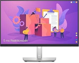 شاشة P2422H، مقاس 60.96 سم، FHD عالي الدقة (1920x1080)، 60 هرتز، شاشة IPS، زمن استجابة 5 مللي ثانية، تغطية 99% من ألوان sRGB، مزودة بمنافذ، HDMI، VGA، منفذ عرض، و5 منافذ USB، اللون أسود
