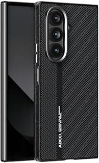 For Samsung Galaxy Z Fold 7 Case Invisible Magnetic Carbon Fiber Texture Ultra - thin Shockproof Wireless Charging Compatible Protective Cover Black