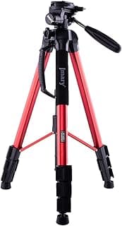 حامل كاميرا ثلاثي بروفيشنال من جيماري KP-2264 - اسود احمر