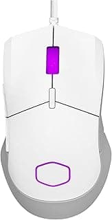 MM310 ماوس ألعاب أبيض مع مستشعر بصري قابل للتعديل 12,000 DPI، كابل Ultraweave، قواعد PTFE وبرنامج MasterPlus+