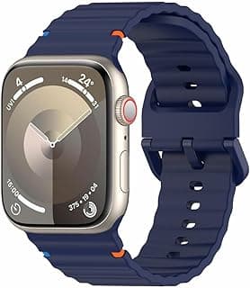 أحزمة رياضية لساعة ابل واتش Ultra/3/2 مقاس 49mm 45mm 44mm 42mm، أحزمة سيليكون ناعمة مقاومة للماء للرجال والنساء لساعة ابل سيريس 11 10 9 8 7 6 5 4 3 SE