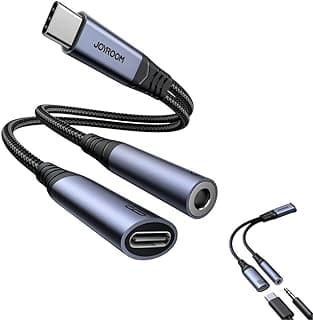 كابل من جوي روم نوع USB-C إلى 3.5mm متوافق مع السمارتفون والتابلت واللابتوب والهيدفون والسبيكر الخارجي