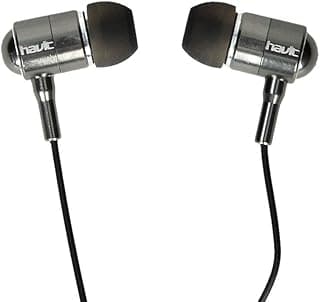 Havit hv-l670,light weight in-ear 10mm for sports calibration with dynamic equillbrium speakers earphones, gray, Wired