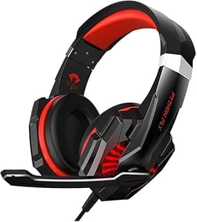 G9000 سماعة جيمنج بصوت محيطي 7.1 مع ميكروفون، سماعة كمبيوتر، باس قوي، عزل ضوضاء، سلكي مع إضاءة LED