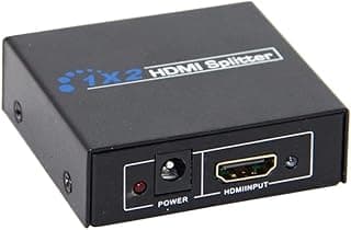 موزع HDMI مدخل واحد ومخرجين - يدعم 4K UHD، توزيع فيديو وصوت عالي السرعة